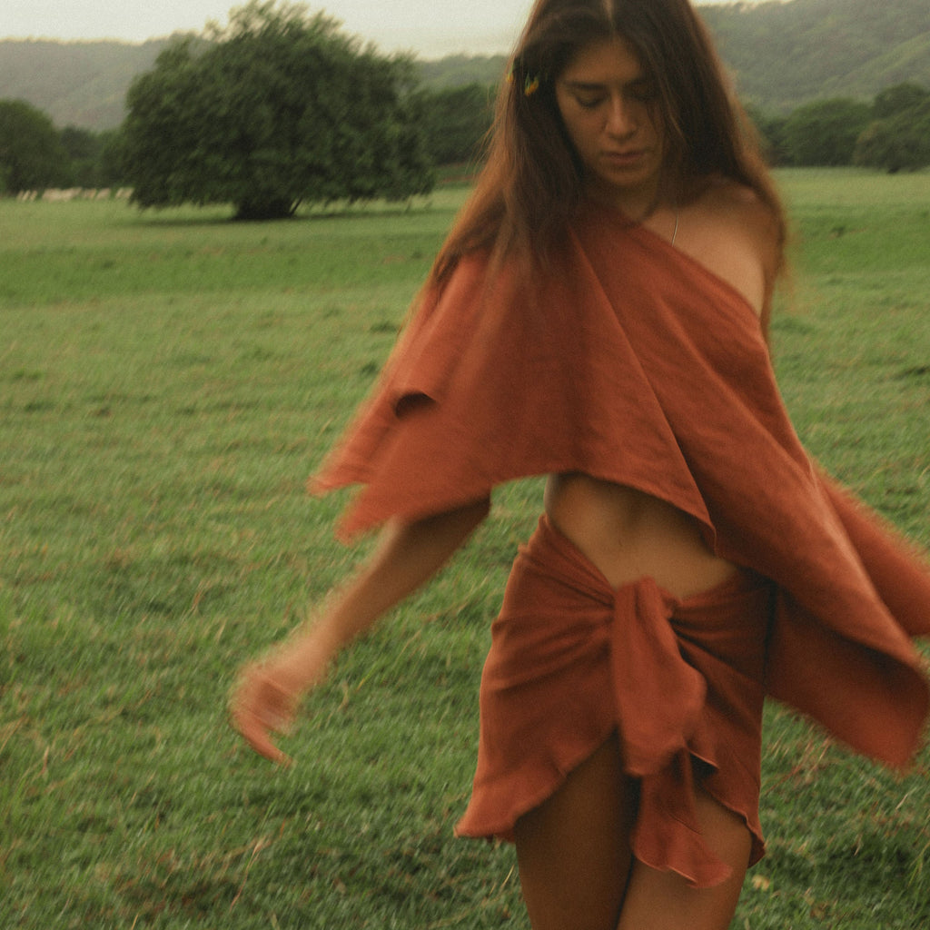 Linen Pareo Skirt